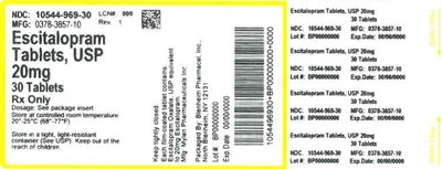 Label 20mg 30ct (Label Escitalopram Tabs 20mg Bpi(10544 969 30) Mylan(0378 3857 10) Rev1)